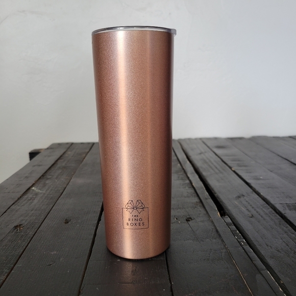 The Ring Boxes Rose Gold Tumbler Future Mrs. Bride - Picture 2 of 4